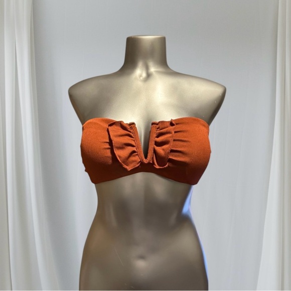 💟Rust Bandeau Bikini Top - Picture 3 of 12